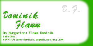 dominik flamm business card